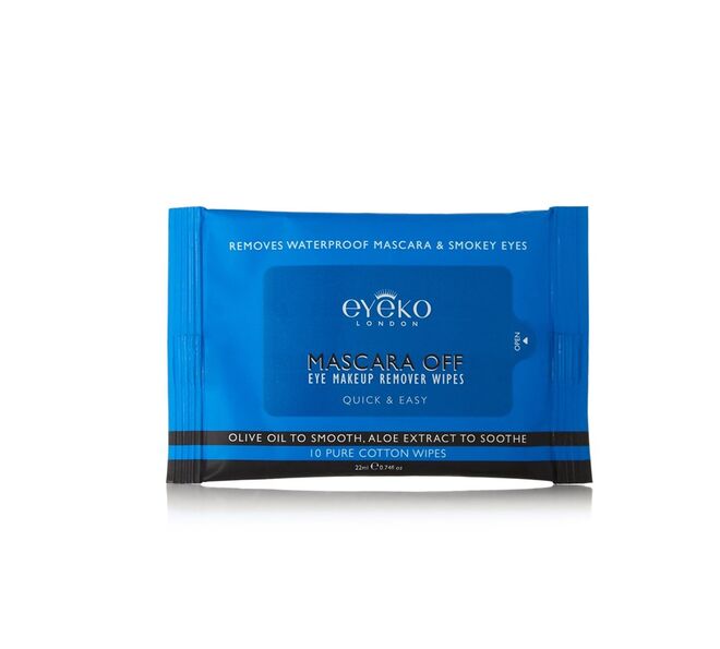 Toalhitas para remover maquilhagem à prova de água, €18, Eyeko em Net-a-Porter.com
