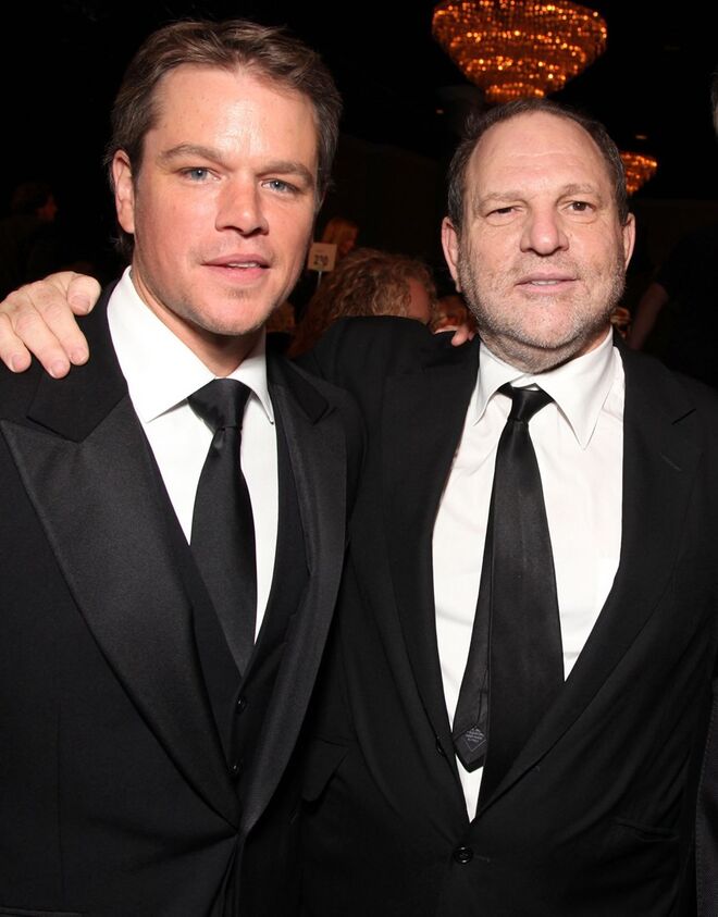 MATT DAMON | ‘Fiz cinco ou seis filmes com o Harvey (…) Se tivesse visto algo, teria impedido. Sinto-me péssimo por estas mulheres e considero maravilhoso que tenham tido a coragem incrível de se levantarem agora.’ in Deadline