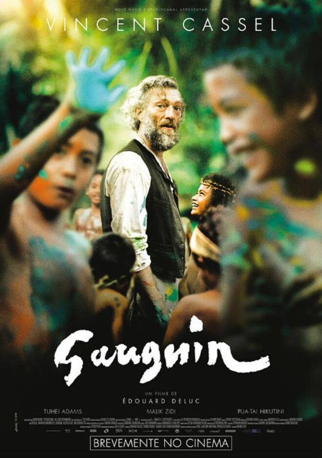 Cartaz do filme Gauguin, de Edouard Deluc, com Vincent Cassel (estreia a 23 novembro).