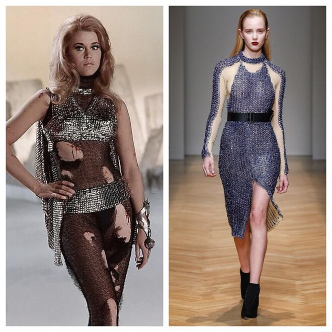 Jane Fonda no filme Barbarella, 1968 / Aquilano Rimondi, 2017