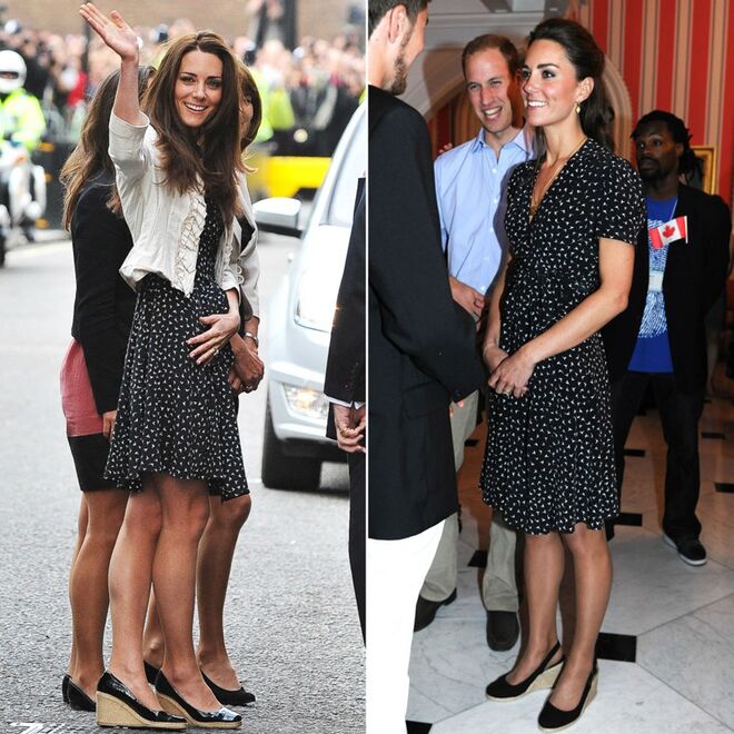 A duquesa usou este vestido de verão em ocasiões mais descontraidas. 