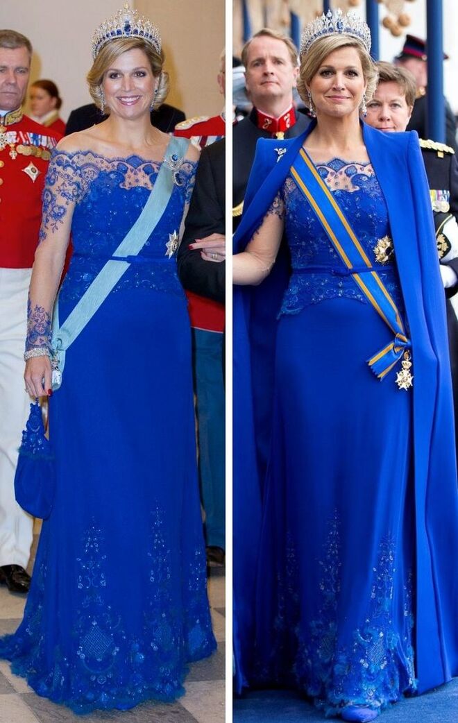 Uma das escolhas mais originais da rainha Máxima da Holanda. 