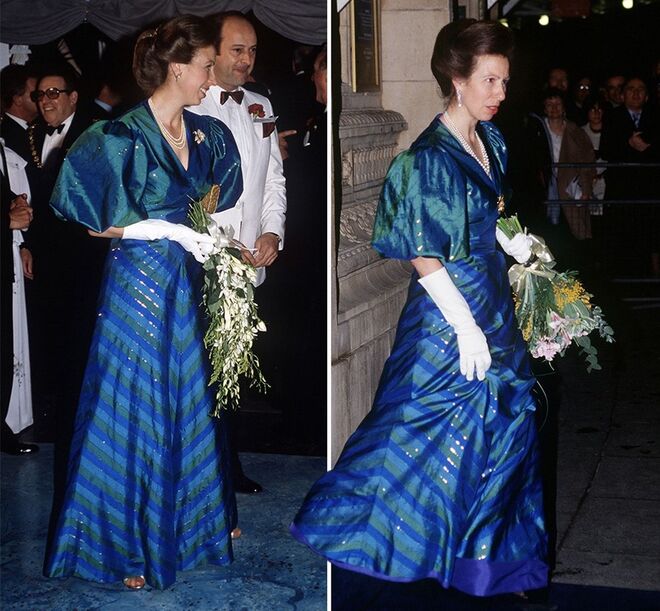 O azul forte é uma das cores preferidas da princesa. 