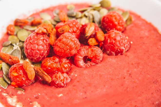 Smoothie Bowl de frutos vermelhos