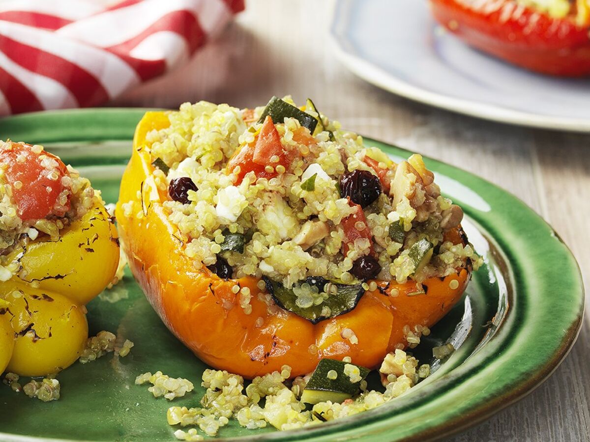 Trio de Pimentos Recheados com Quinoa (receita na revista Sabe Bem nº38 p.18)