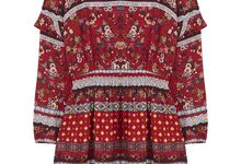 Vestido vermelho boho, €29,99