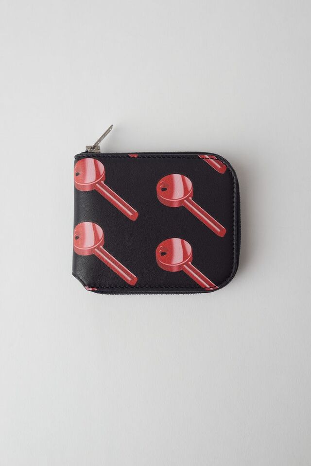 Carteira Kei EM black key print, €180, Acne Studios