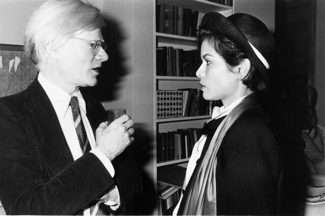 Com Andy Warhol em 1980