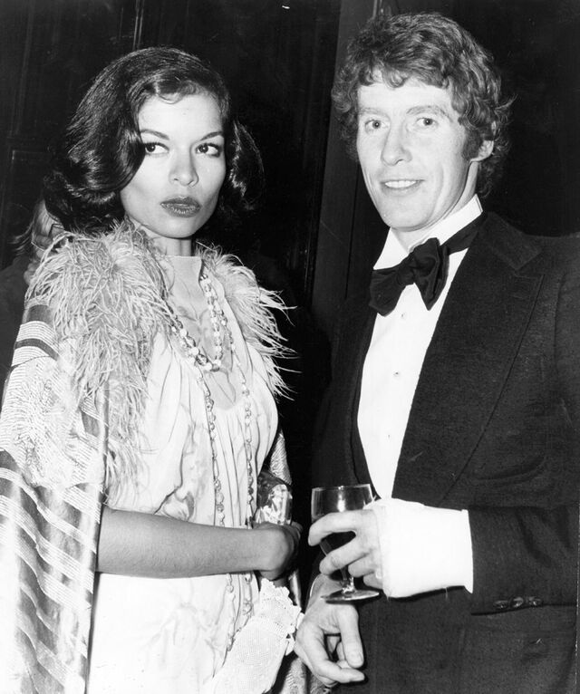 Com Micahel Crawford em 1974