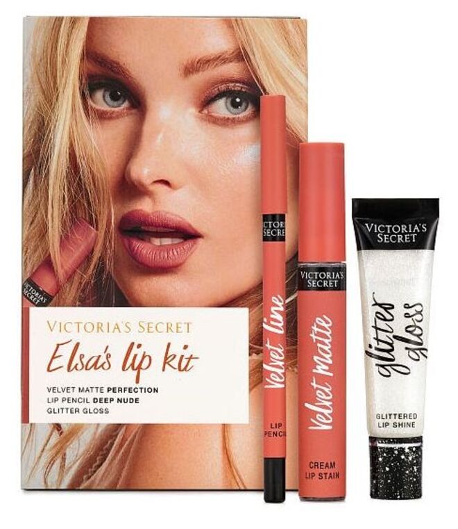 Angel Lip Kit - Elsa Hosk com a cor Perfection: Dusty Rose, €26,43, Victoria's Secret