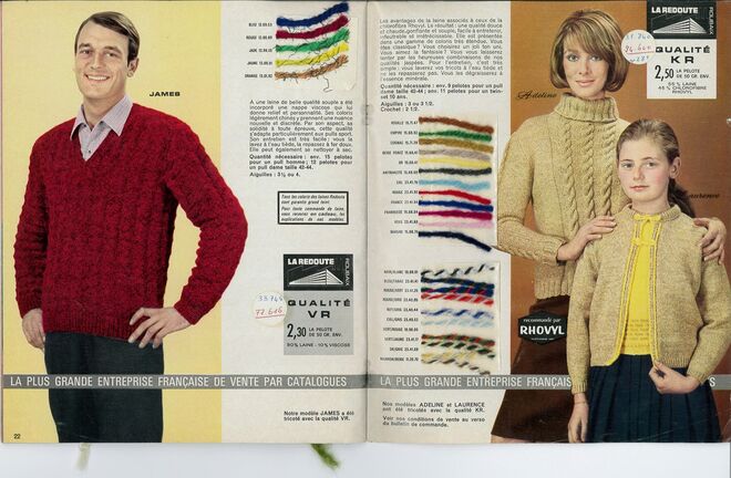 Interior de um catálogo de 1965/66.