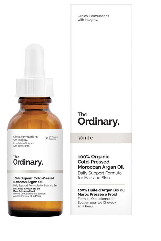 100% Organic Cold-Pressed Moroccan Argan Oil, 30 ml, €8,11, The Ordinary, em asos.com