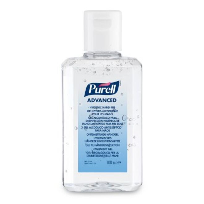 Advanced Gel Alcoólico Antisséptico para Mãos Frasco Flip Top, 100 ml, Purell