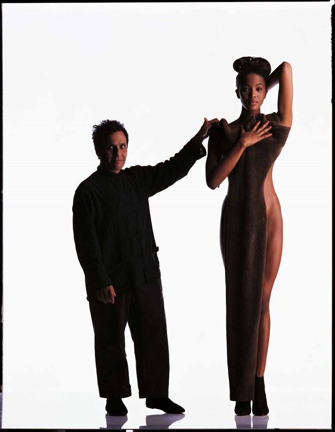 Azzedine Alaïa e Naomi Campbell fotografados por Gilles Bensimon
