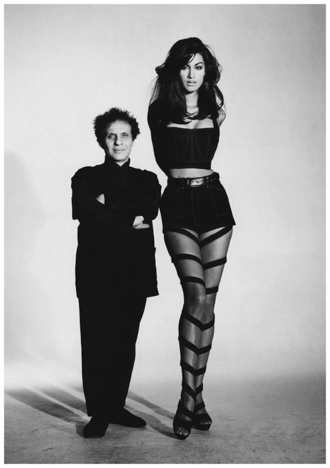 Yasmeen Ghauri e Azzedine Alaïa