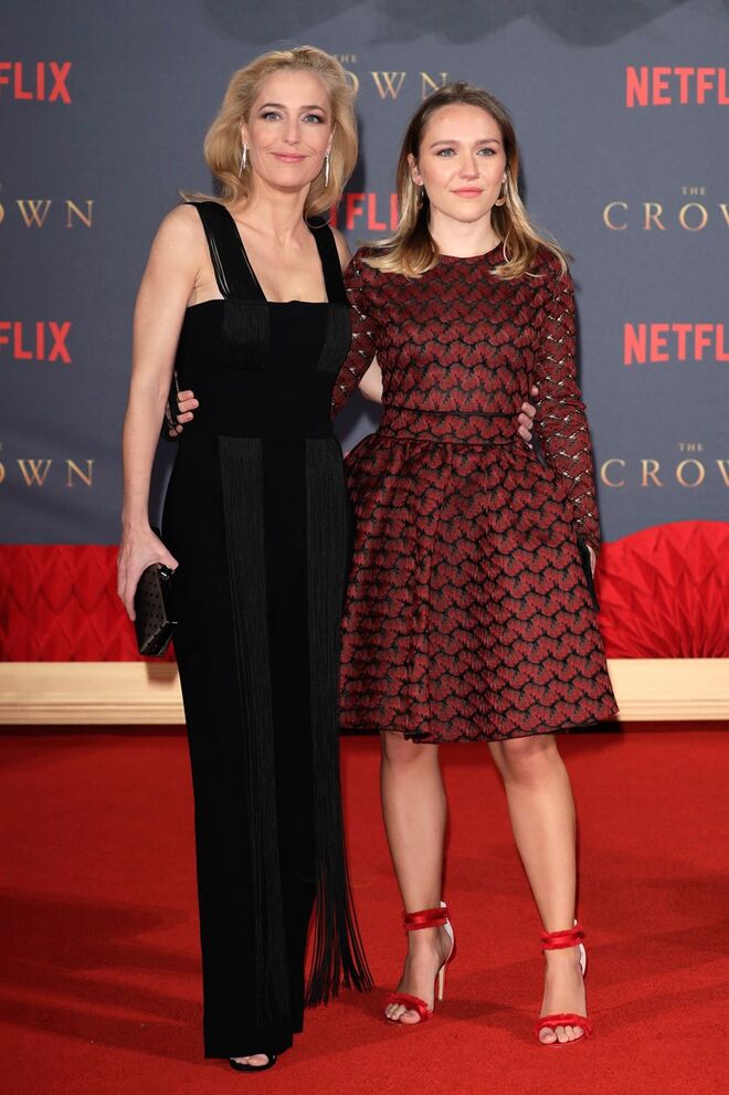 Gillian Anderson e a filha Piper Maru Klotz