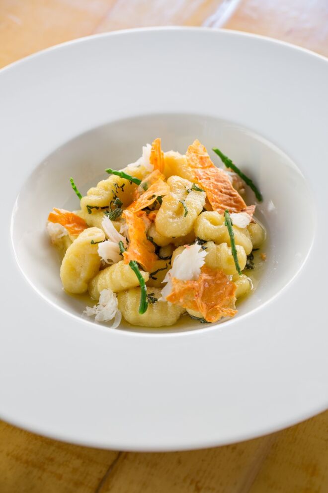 Restaurante Bastardo: Gnocchi de caranguejo sem glúten (€15)