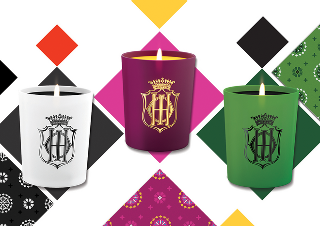 Coffret três velas: Campagne, Rose e Tuberose, €181, Sisley