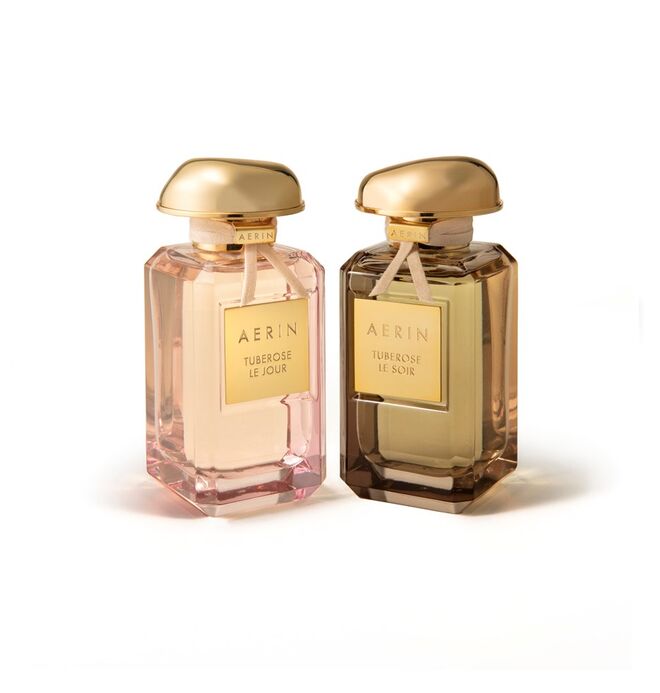 Tuberose Le Jour e Tuberose Le Soir, 100 ml, €280 cada, Aerin, no El Corte Inglés