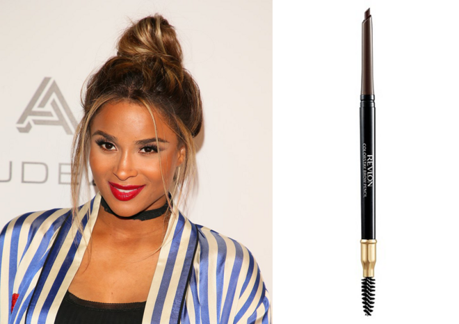 CIARA | A cantora garante que tem uma rotina de beleza muito simples e que nunca dispensa o lápis ColorStay Brow Pencil, da Revlon (€8,70). 