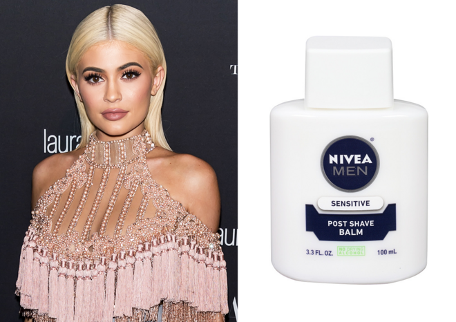 KYLIE JENNER | Para hidratar a pele no inverno, a irmã mais nova do clã Kardashian usa a Detox & Brighten Clay Mask, da L’Oréal (€10,80). Jenner também gosta de usar o creme Nivea for Men Sensitive Post Shave Balm (€5,50) como hidratante diário. 