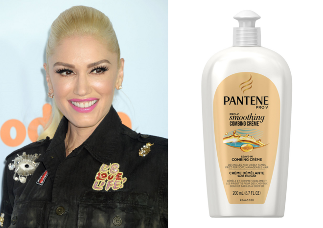 GWEN STEFANI | A cantora tem mantido o seu cabelo loiro platinado com um aspeto saudável graças a um produto de supermercado: o condicionador Smoothing Combing Crème, da Pantene (€5).