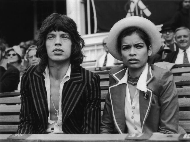 Com Mick Jagger em 1972