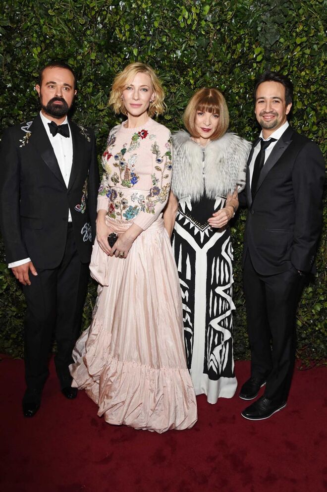 Evgeny Lebedev, Cate Blanchett, Anna Wintour e Lin-Manuel Miranda