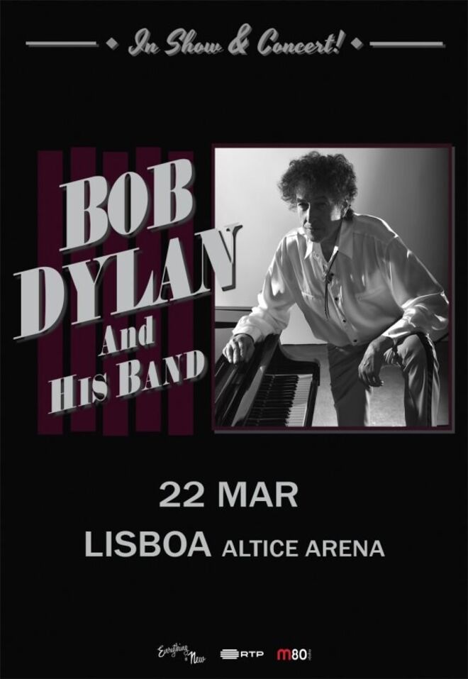 Bilhete para o concerto de Bob Dylan a 22 de março de 2018 no altice arena, a partir de €39