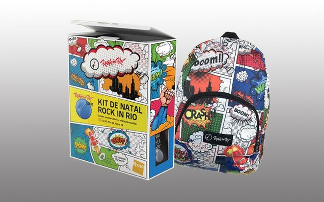 Kit Natal ROCK IN RIO 2018 (1 dia + mochila), €73,14 na Fnac