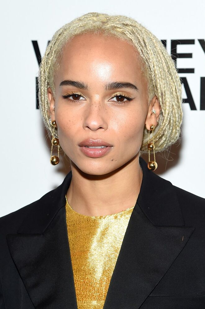 Zoë Kravitz na abertura VIP da Whitney Biennial, em Nova Iorque.