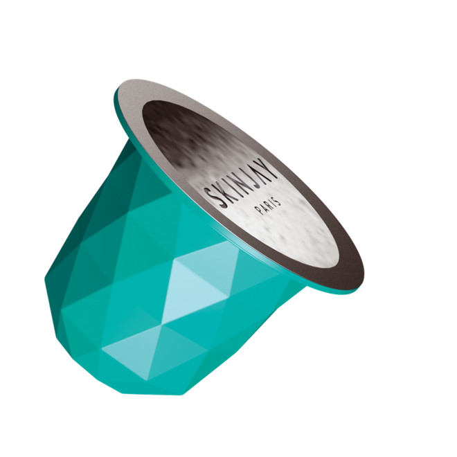 Pack de 5 cápsulas Forest Odyssey (aromas de pinheiro-silvestre que se misturam com a frescura da lima), €9,90, Skinjay