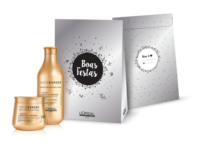 Coffret Serie Expert Lipidium Absolut Repair, L’Oréal Professional (preço sob consulta)