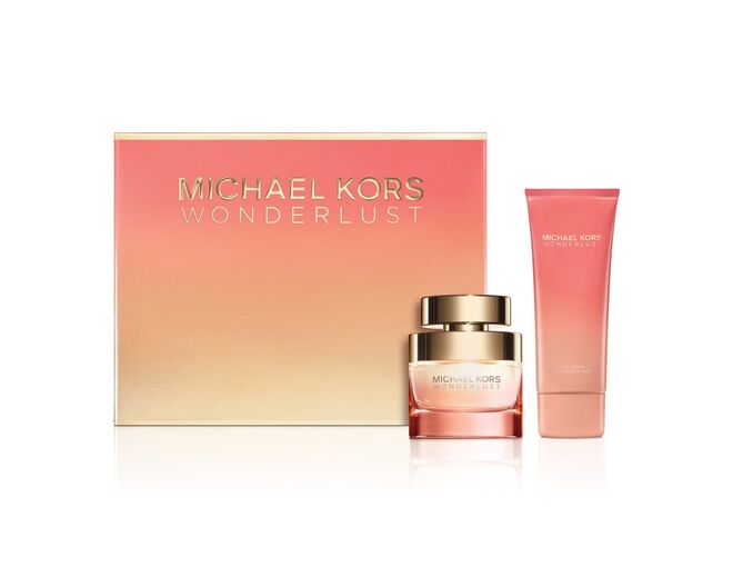 Wonderlust Christmas Set: Michael Kors Wonderlust (50 ml) e Body Lotion (100 ml), €78, Michael Kors