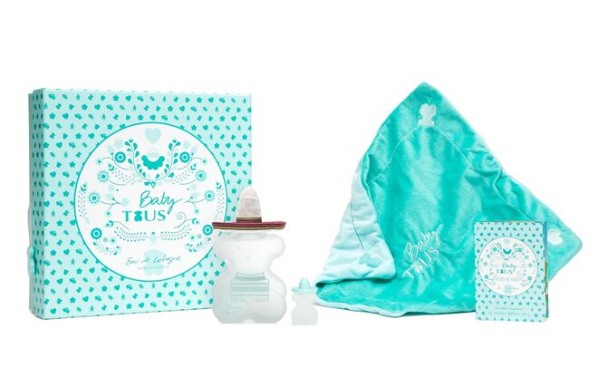 Tous Baby composto por Mexican Eau de Cologne (100 ml), miniatura, conto e Dou-Dou, €71, Tous