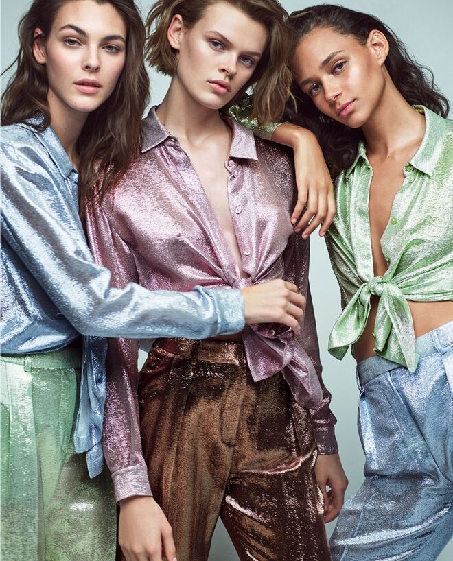 Vittoria Ceretti, Cara Taylor, Binx Walton | Alberta Ferretti para primavera/verão 2018