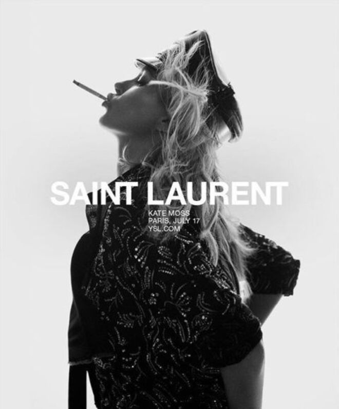 Kate Moss | Saint Laurent para primavera/verão 2018