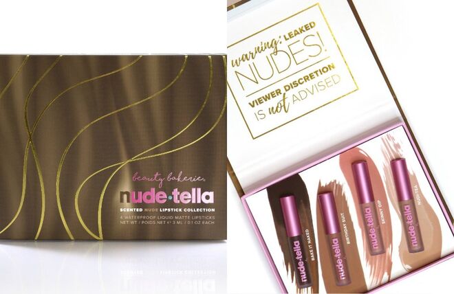 Kit de batons líquidos Nude-Tella, Beauty Bakerie