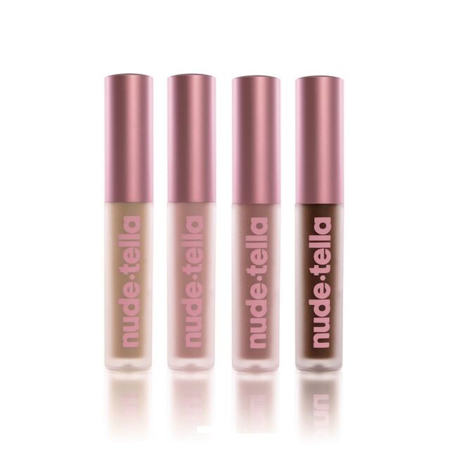 Os batons líquidos Nudi-Tea, Skinny Dip, Birthday Suit e Bake It Naked da Beauty Bakerie