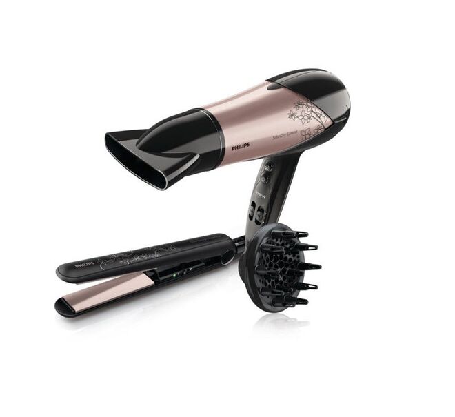 Secador HP8180 + Alisador HP8309, €49,99, Philips