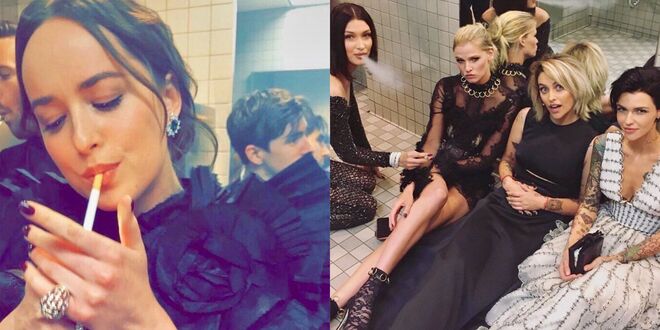 6. Fumar é cool? Estas celebridades acharam que sim, na MET Gala