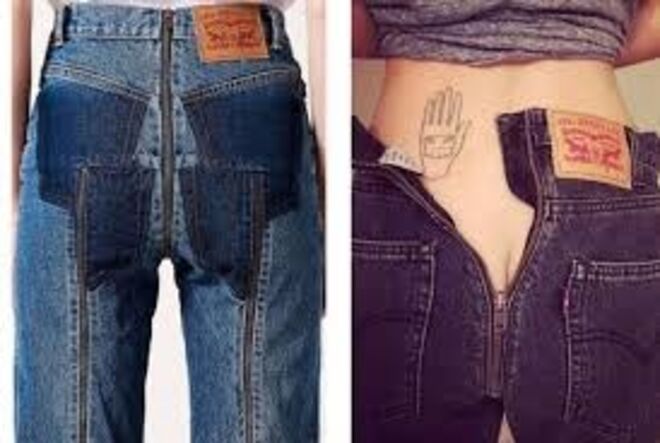 8. Os jeans com zipper Levi’s x Vetements