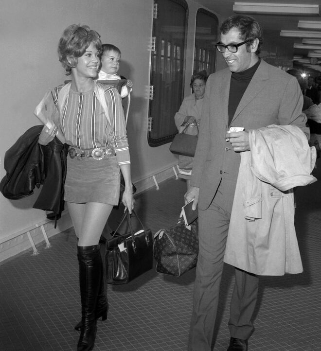 Jane Fonda com Roger Vadim em 1969