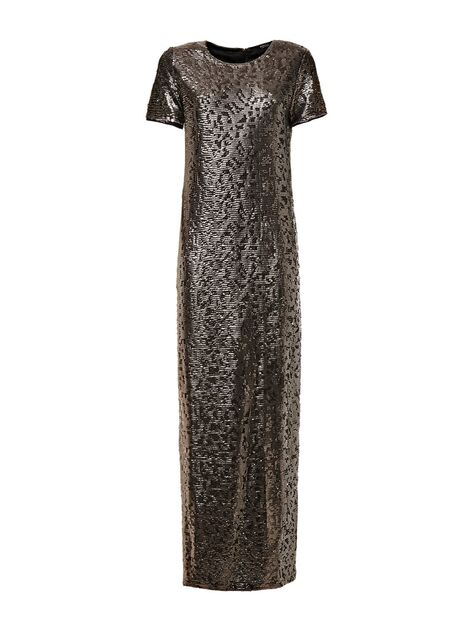 Vestido longo metalizado Marciano, €239