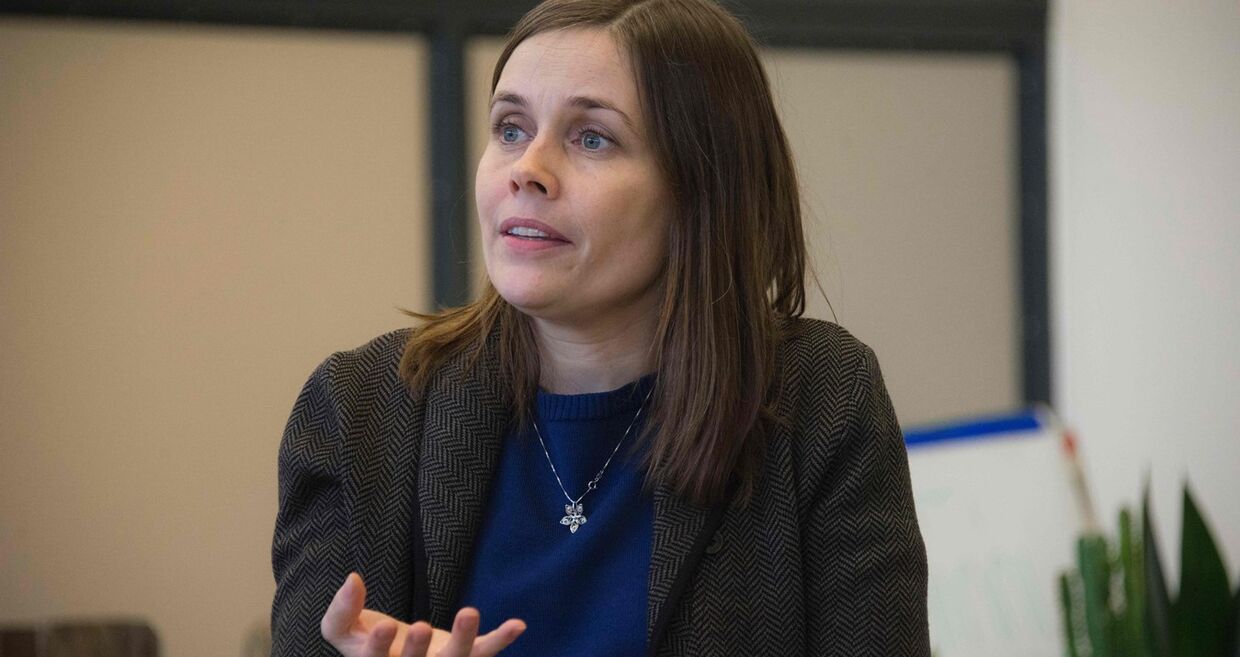 A primeira-ministra islandesa, Katrin Jakobsdottir