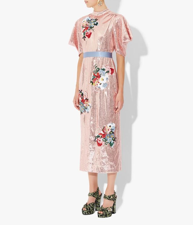 Emery Dress Pink, €4.395 (agora em saldos por €3.075), Erdem