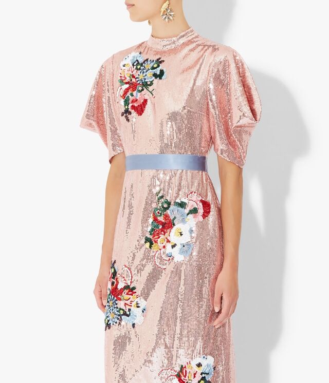 Emery Dress Pink, €4.395 (agora em saldos por €3.075), Erdem
