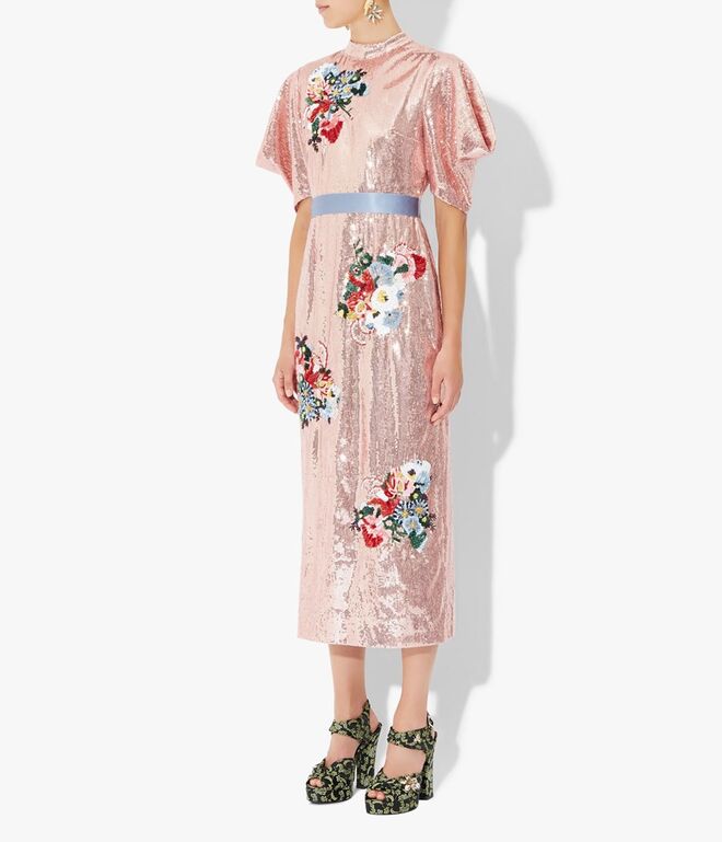 Emery Dress Pink, €4.395 (agora em saldos por €3.075), Erdem