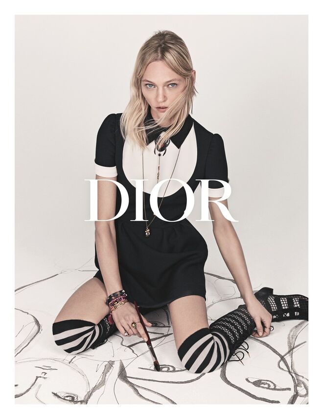 Sasha Pivovarova. Dior para primavera/verão 2018