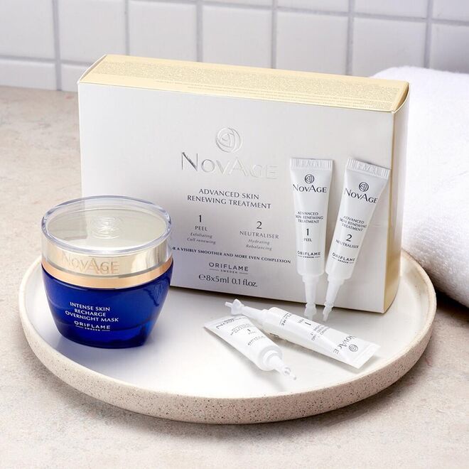 Cuidado Renovador Advanced NovAge e Máscara de Noite Intense Skin Recharge NovAge